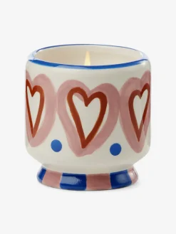 Adopo Hearts Ceramic Candle - Rosewood Vanilla