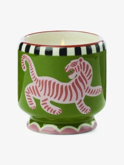 Adopo Tiger Ceramic Candle - Black Cedar & Fig