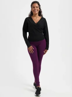 Ala Long Sleeve Yoga Top - Onyx Black