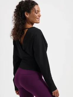 Ala Long Sleeve Yoga Top - Onyx Black