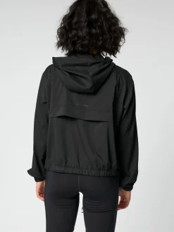 Allie Hooded Windbreaker - Black