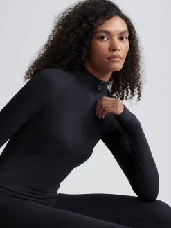Always Warm Base Layer Half Zip - Black Marl