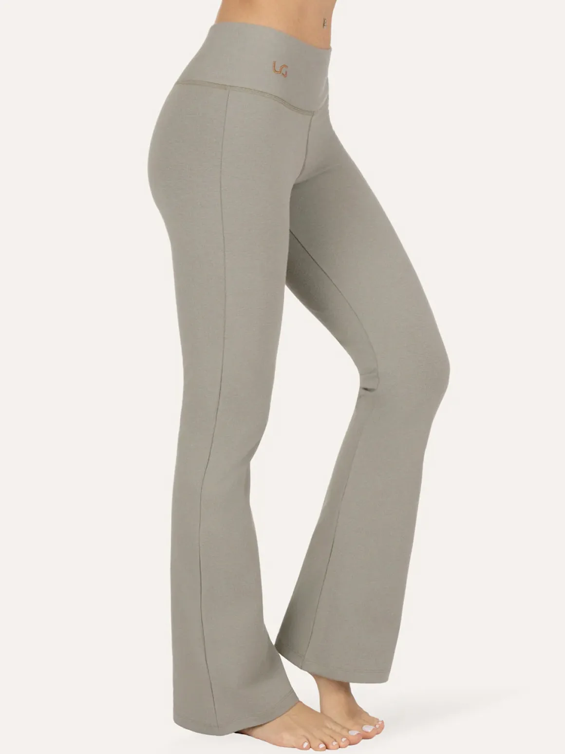 Anandafied Flared Yoga Pants - Smoky Quartz