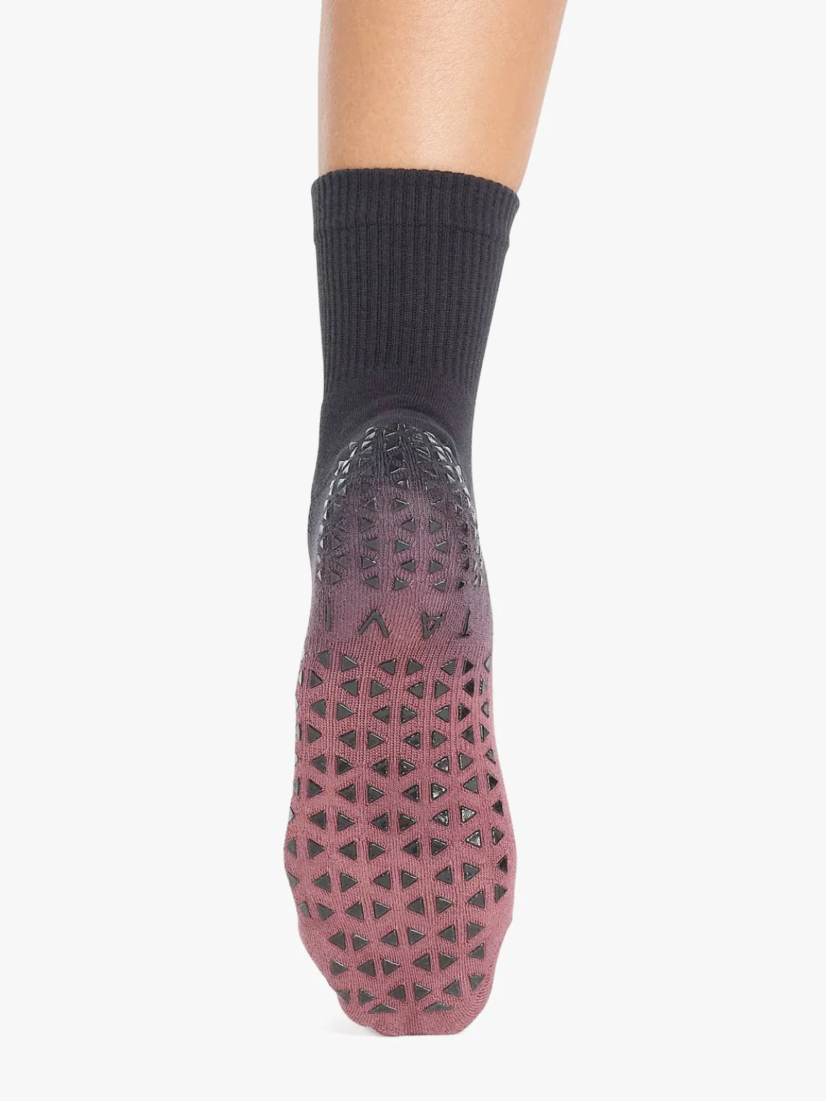 Aria Grip Socks - Wine Ombre