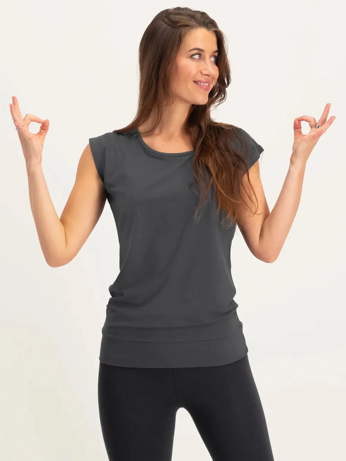 Asana Yoga Tee - Ash