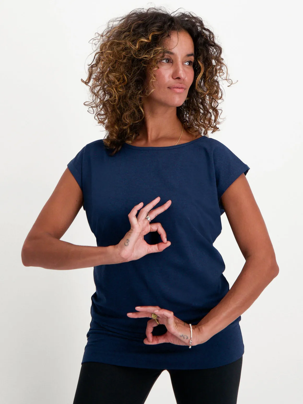 Asana Yoga Tee - Midnight