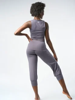 Aspire Cropped Harem Pants - Ash Grey