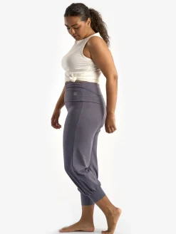 Aspire Cropped Harem Pants - Ash Grey
