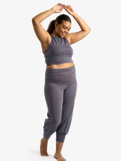 Aspire Cropped Harem Pants - Ash Grey