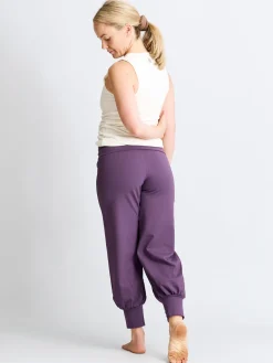 Aspire Cropped Harem Pants - Grape