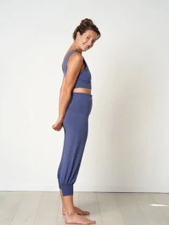 Aspire Cropped Harem Pants - Indigo