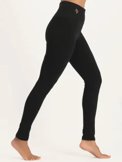 Bhaktified Yoga Leggings - Onyx Black
