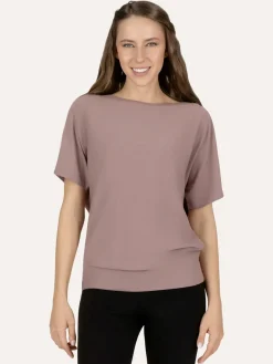 Budhi Short Sleeve Yoga Top - Fireclay