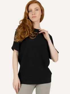 Budhi Short Sleeve Yoga Top - Onyx Black
