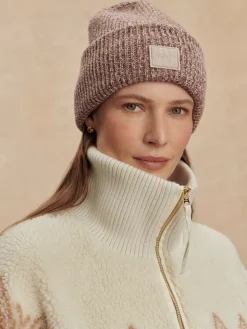 Carly Beanie - Taupe Flecked