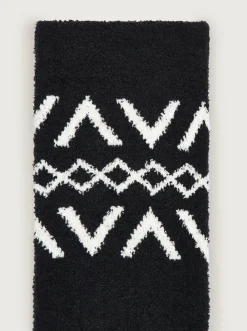 Chadwick Fairisle Sock - Black/Egret