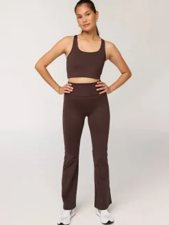 Compressive Flare Legging - Driftwood