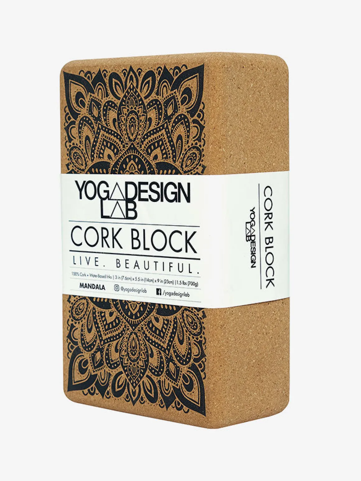 Cork Brick - Mandala Black