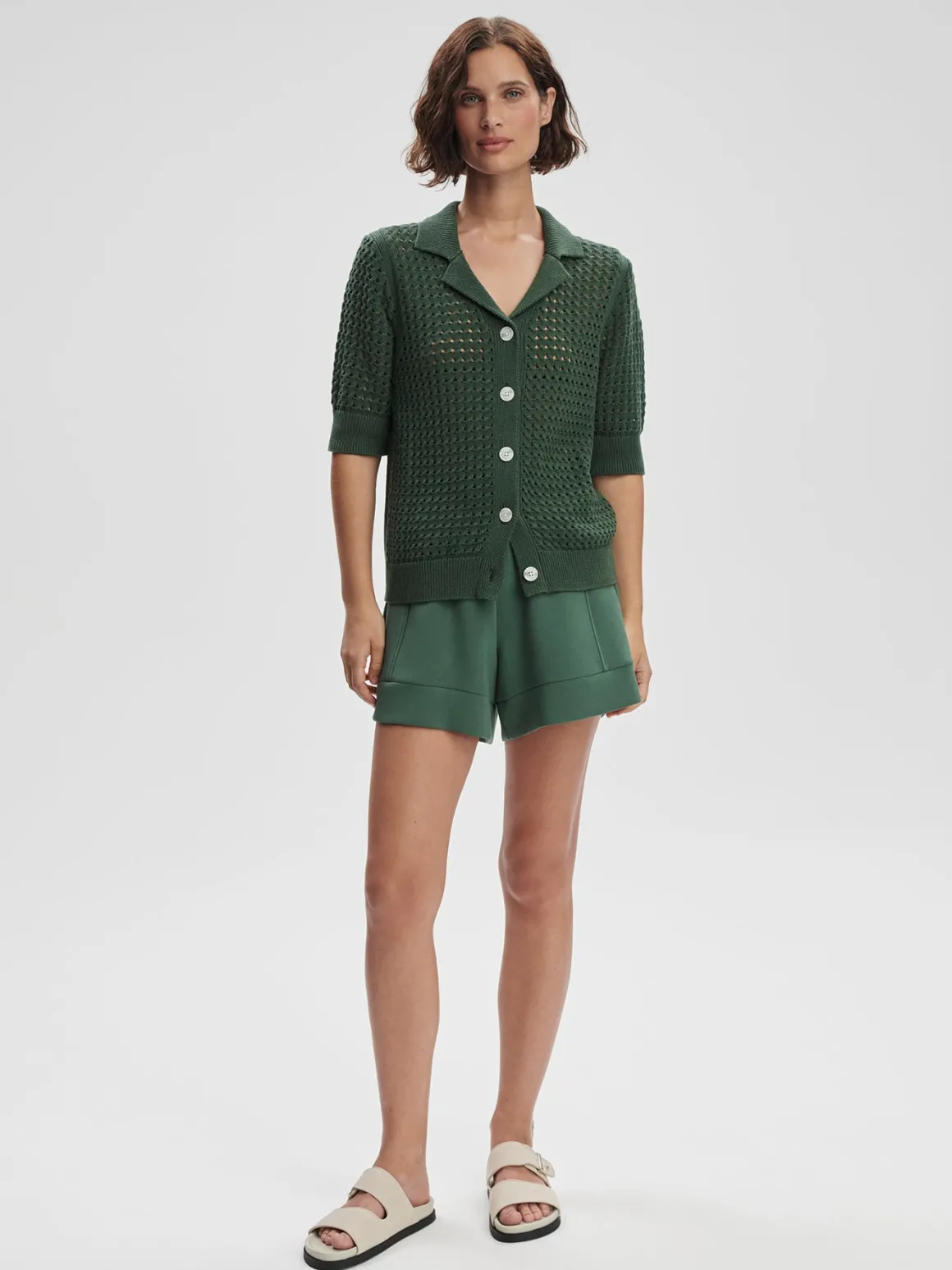Ellie Knit Shirt - Cilantro