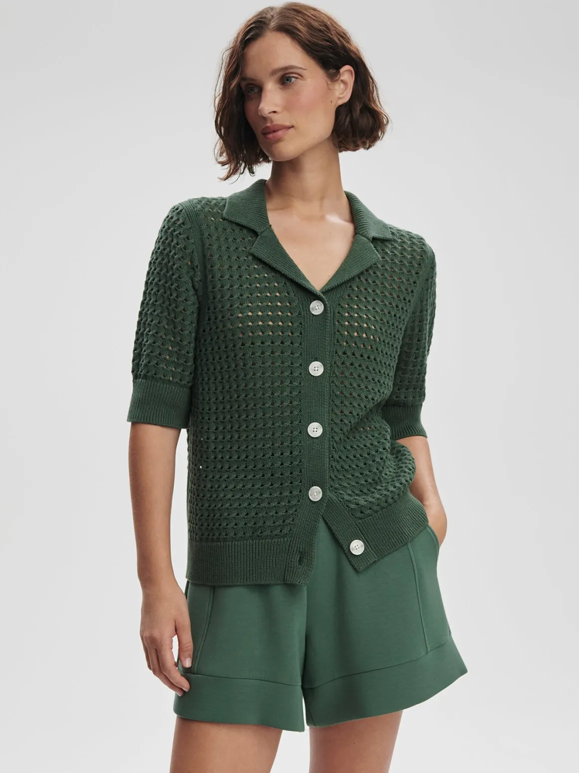 Ellie Knit Shirt - Cilantro