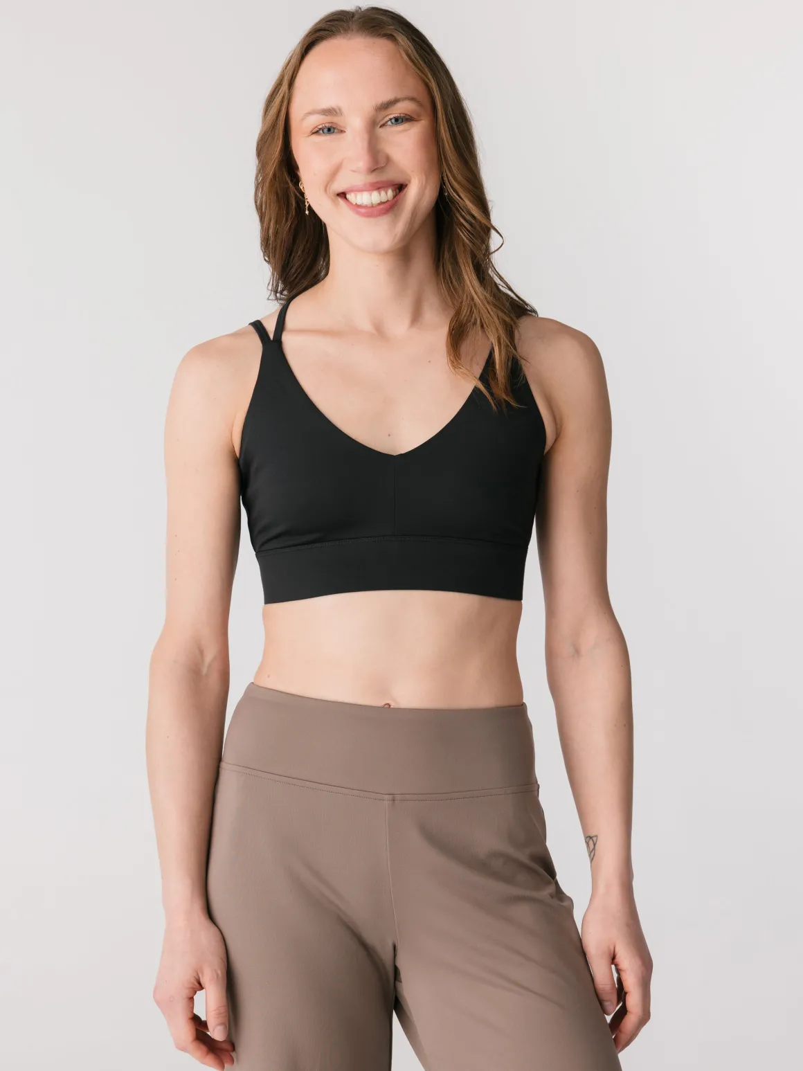 Float Gigi Strappy Bra - Black