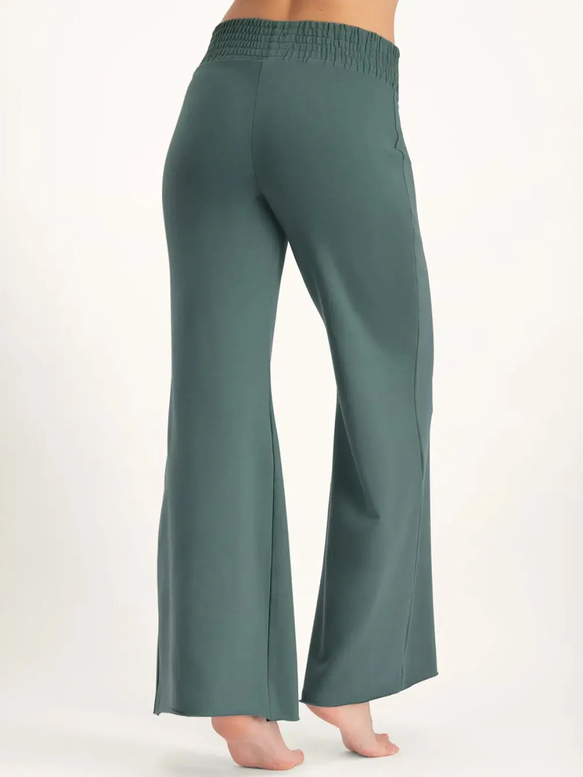 Flow Wide-Leg Yoga Pants - Forest