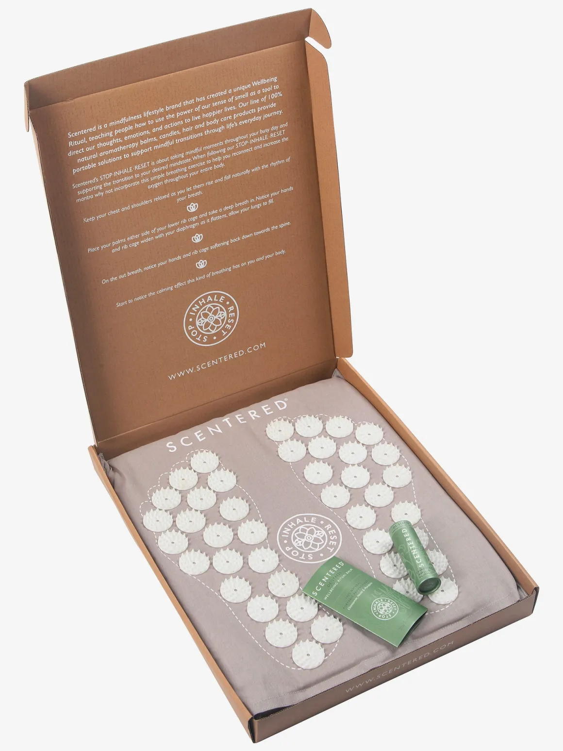 Foot Mat with De-Stress Aromatherapy Balm