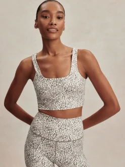 Freesoft Cori Bra - Ivory Abstract Feather