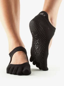 Full Toe Bellarina Grip Socks - Black
