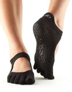 Full Toe Bellarina Grip Socks - Black
