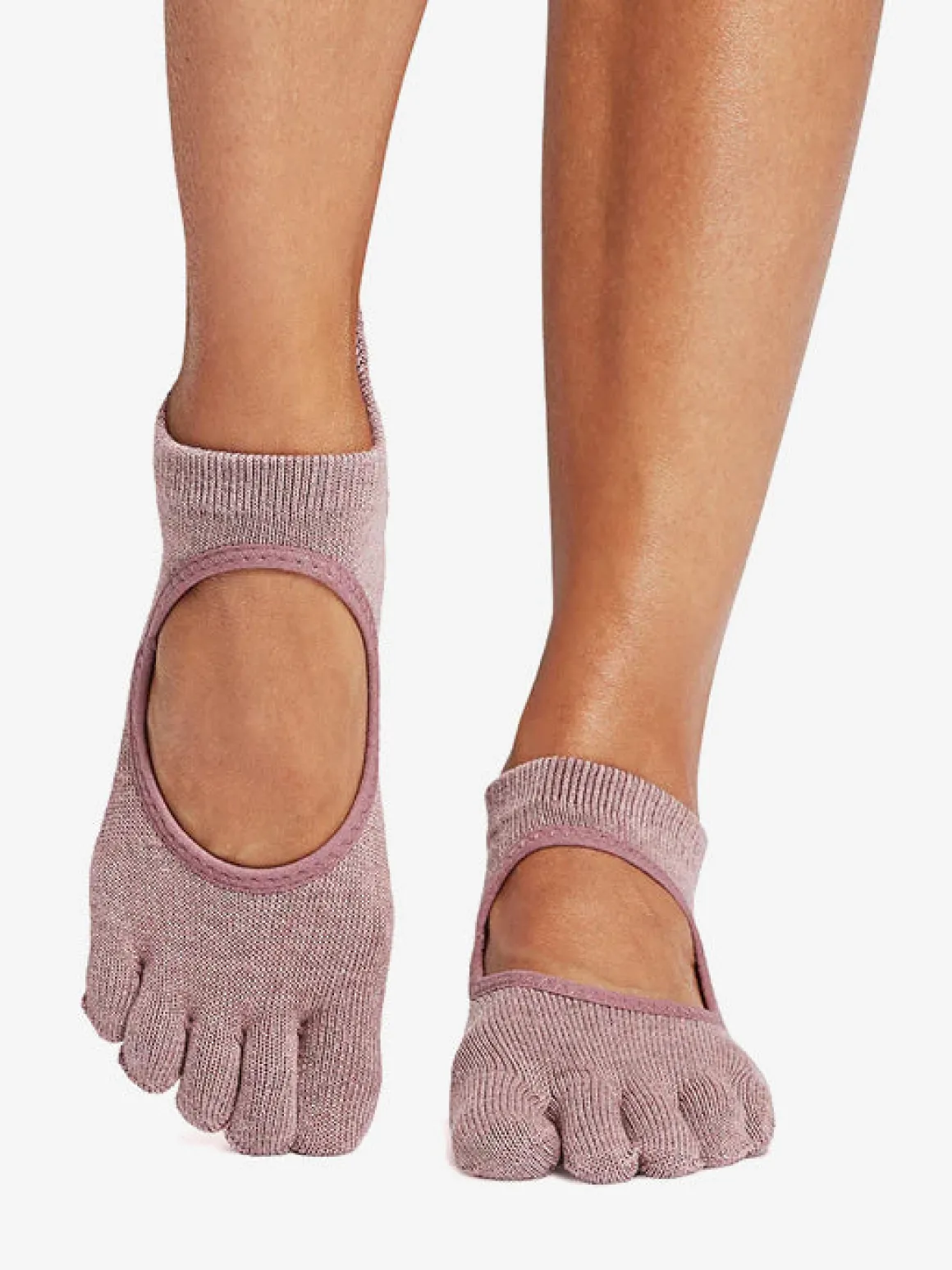 Full Toe Bellarina Grip Socks - Rosy
