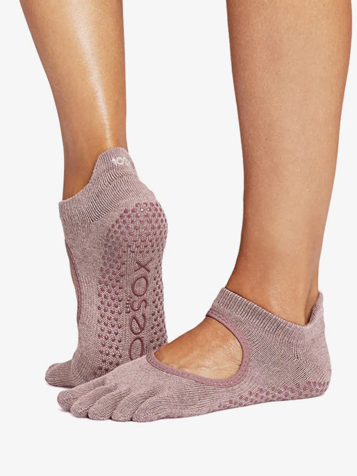 Full Toe Bellarina Grip Socks - Rosy