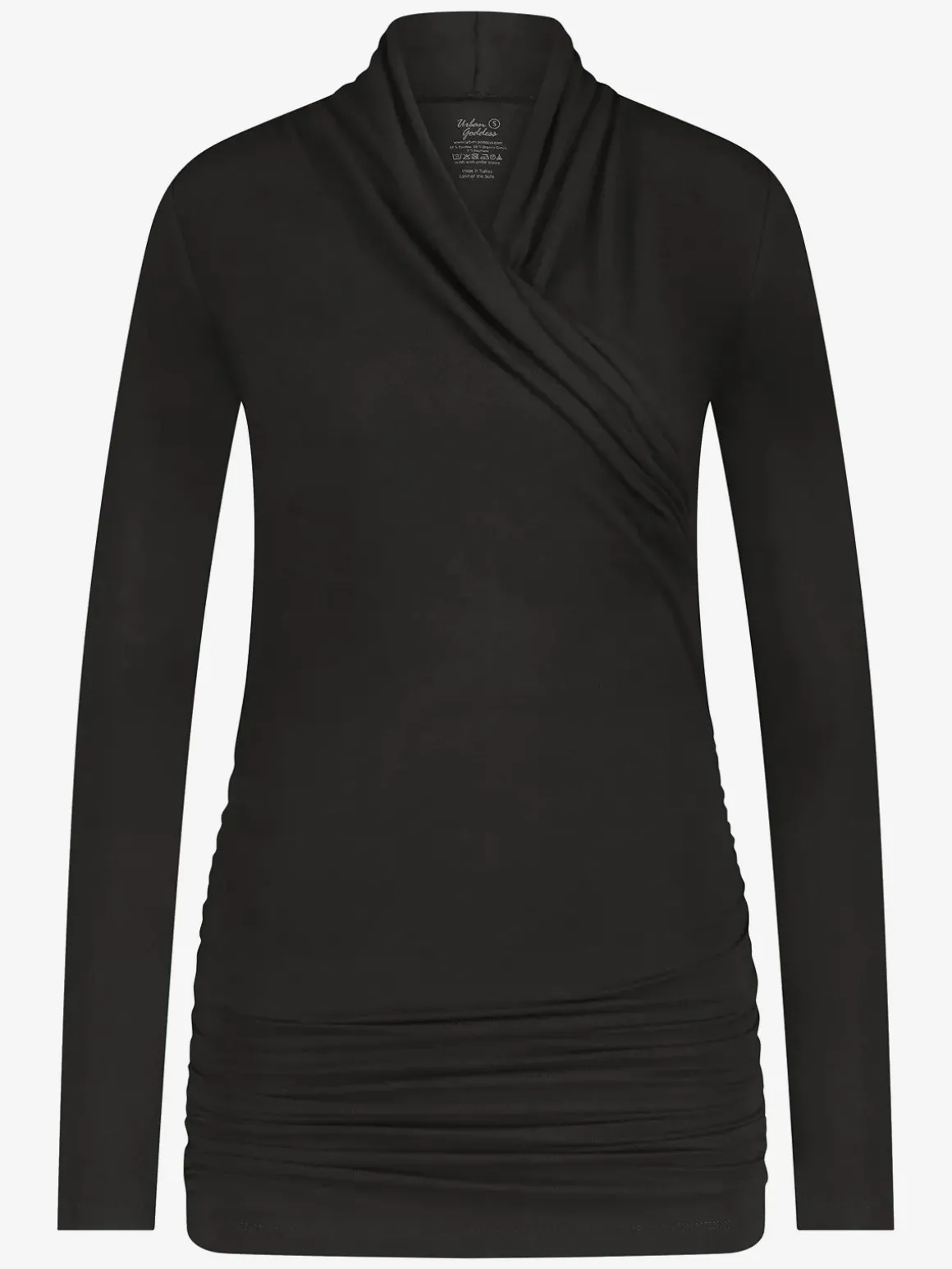 Good Karma Long Sleeve Yoga Top - Onyx Black