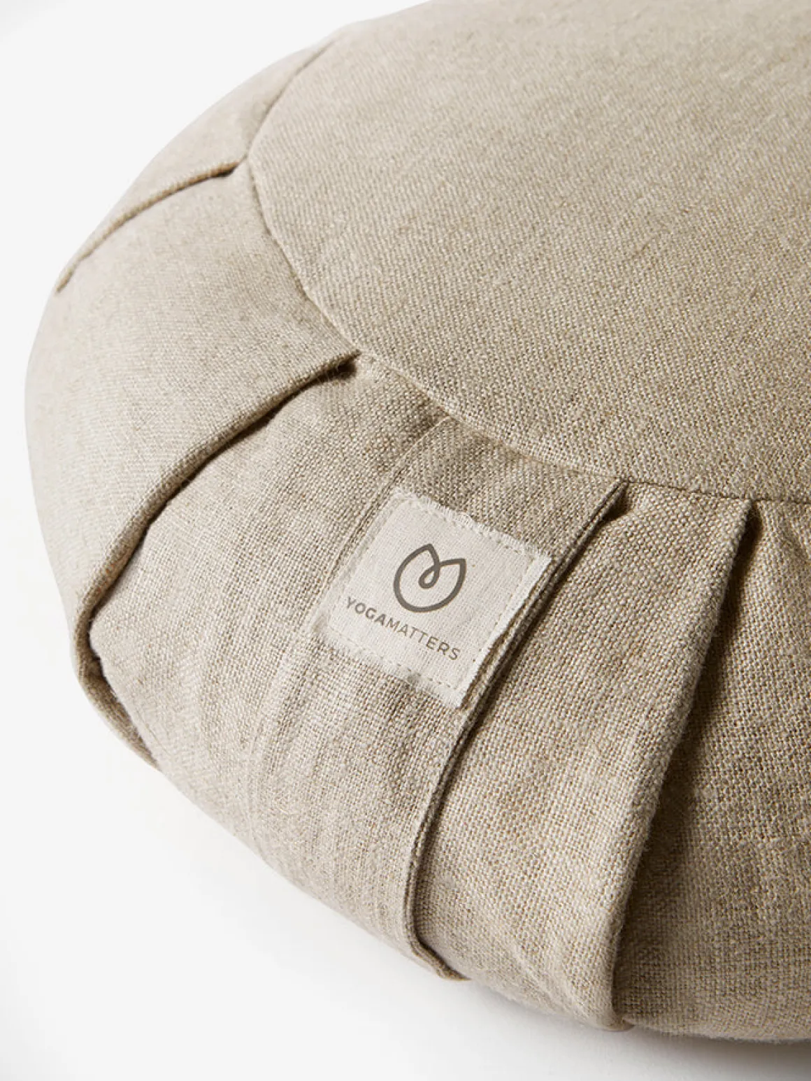 Hemp Buckwheat Zafu Meditation Cushion - Natural - Box of 5