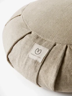 Hemp Buckwheat Zafu Meditation Cushion - Natural