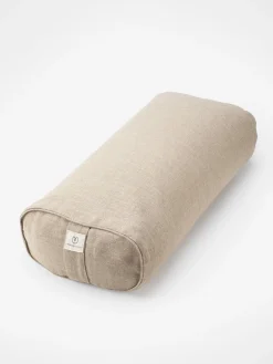 Hemp Rectangular Buckwheat Bolster - Natural