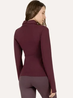 Ishtar Long Sleeve Yoga Top - Fig