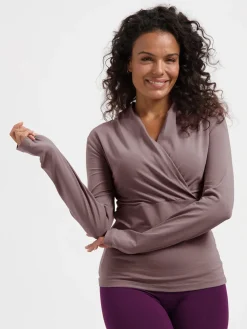 Ishtar Long Sleeve Yoga Top - Fireclay
