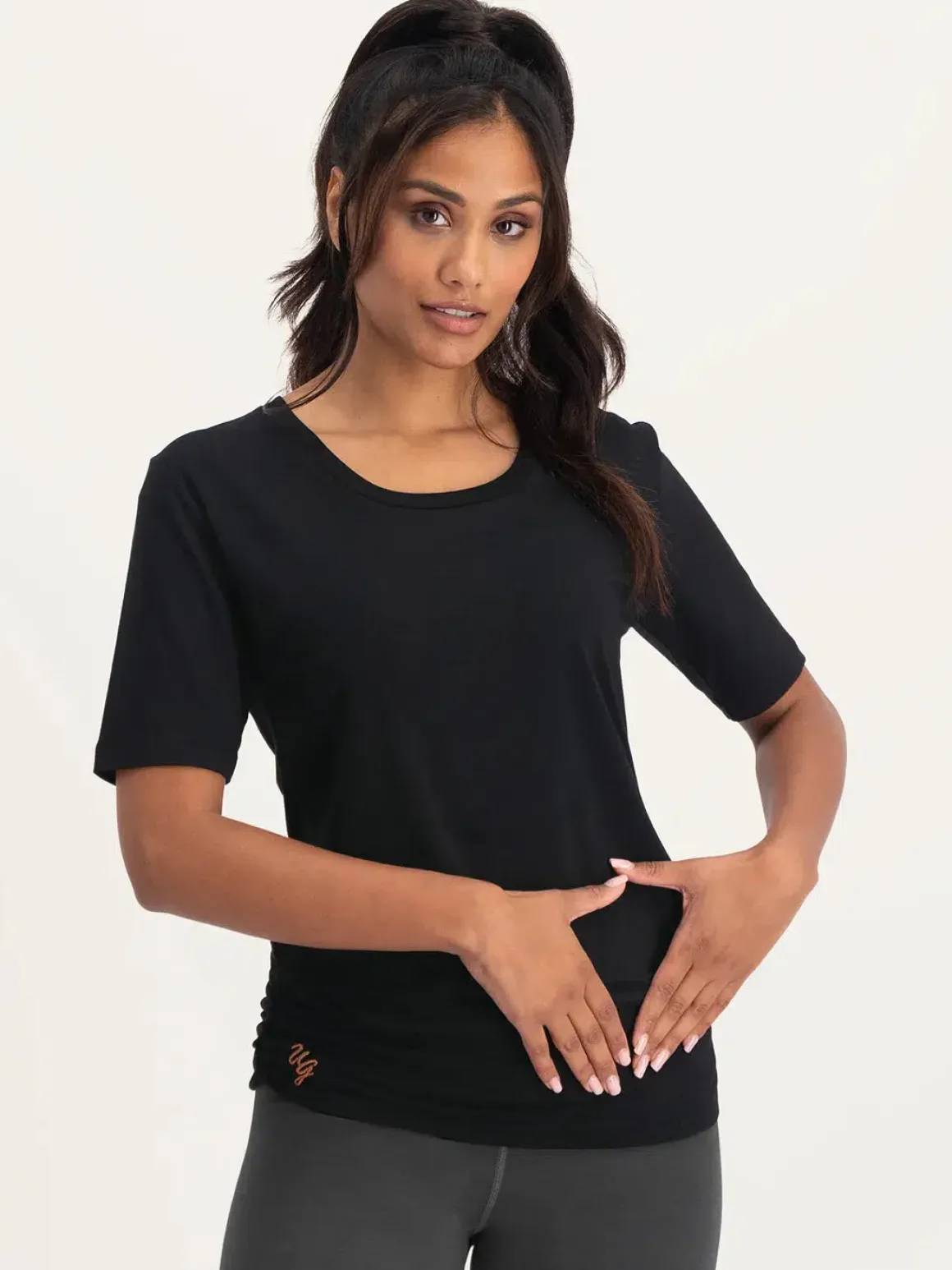 Kami Yoga Tee - Onyx Black