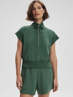 Kelly Half Zip Sweat - Cilantro