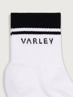 Lenni Half Crew Sock - White/Black