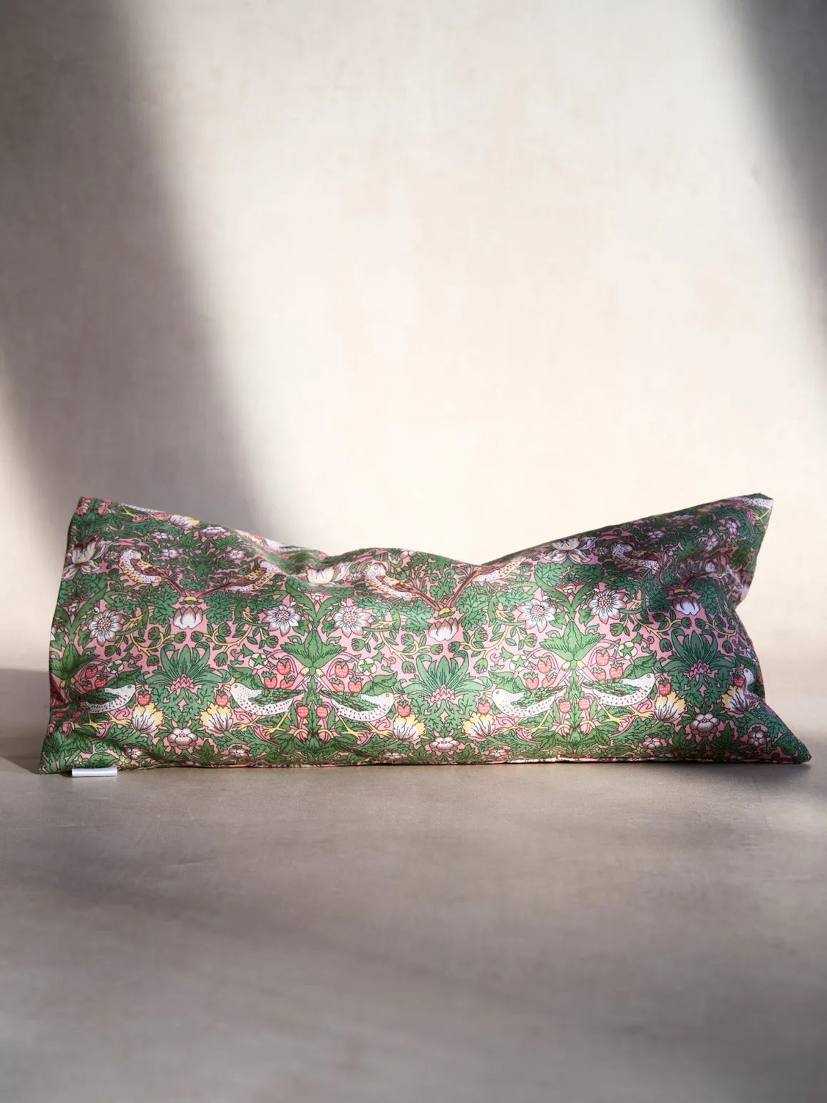 Liberty Print Aromatherapy Eye Pillow - Strawberry Thief Pink