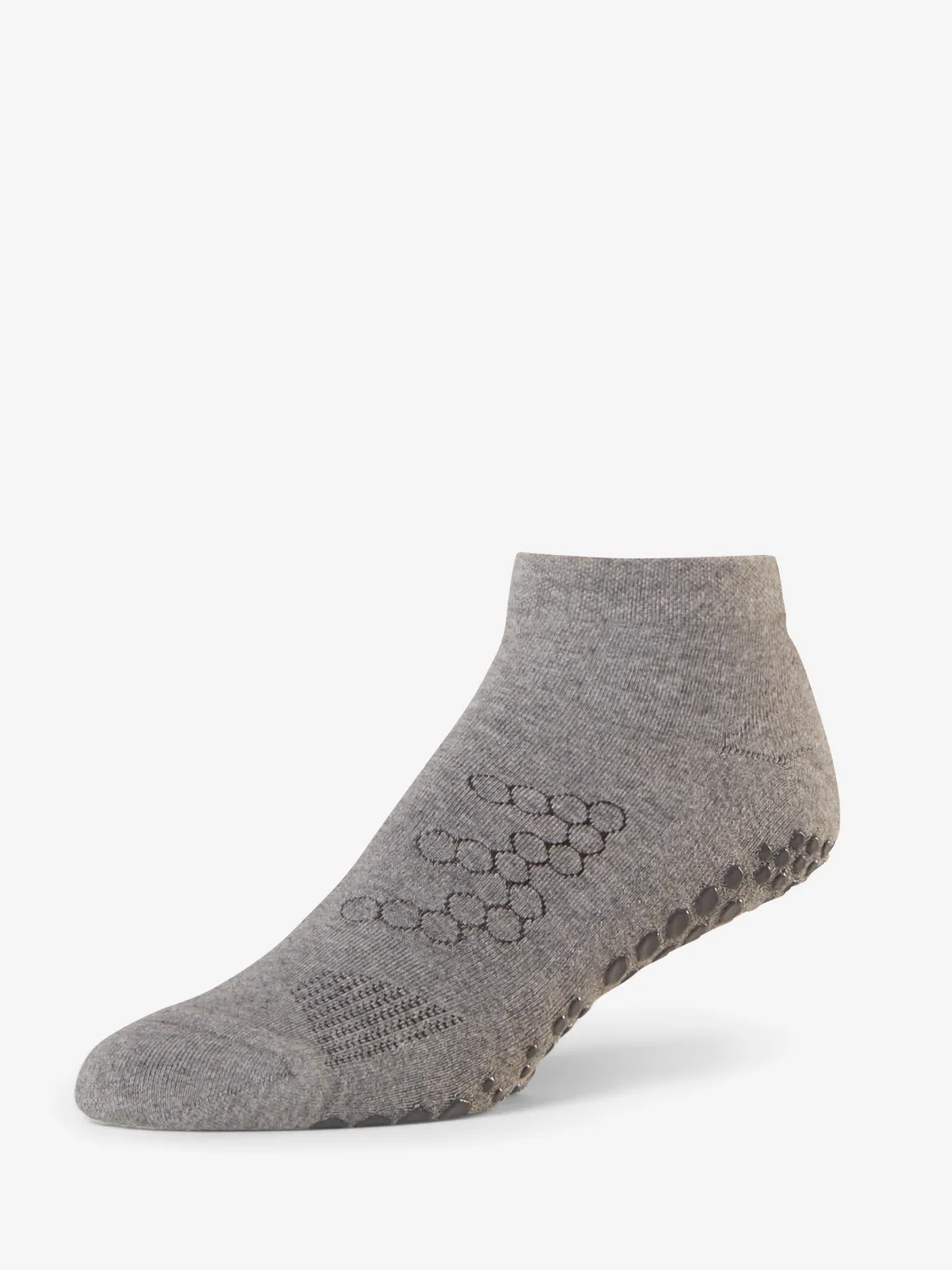 Low Rise Grip Socks - Grey