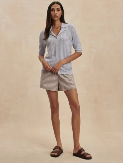 Madelene Knit Shirt - Pale Iris