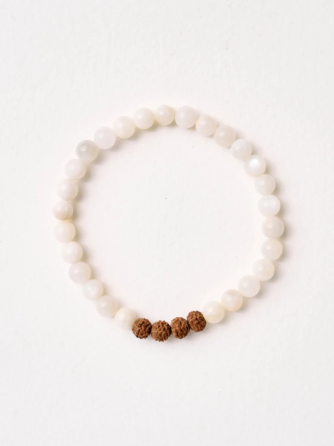 Mala Bead Bracelet - Moonstone