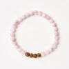 Mala Bead Bracelet - Rose Quartz