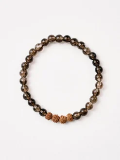 Mala Bead Bracelet - Smoky Quartz