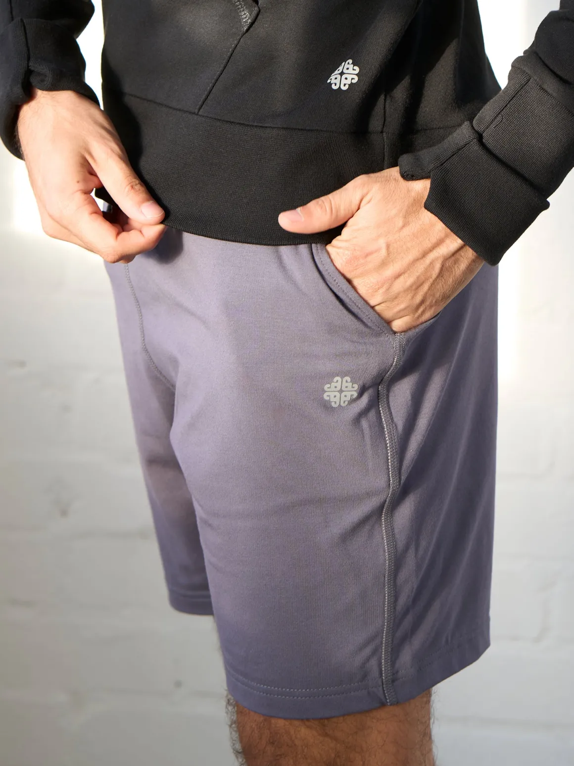 Men's Drawstring Shorts - Ash Grey