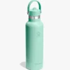 621ml (21oz) Standard Mouth Flex Straw Bottle - Mermaid Green