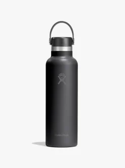 621ml (21oz) Standard Mouth with Flex Cap - Black